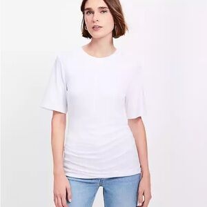 LOFT White Short Sleeve Tee